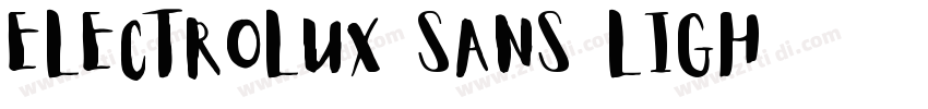 Electrolux Sans Ligh字体转换